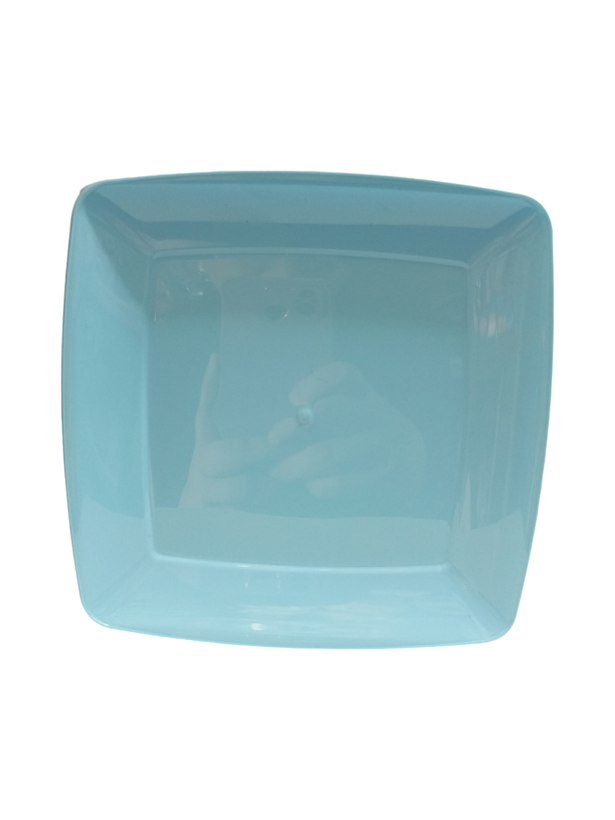 پیش دستی کیک خوری چهارگوش پاستیلی آبی