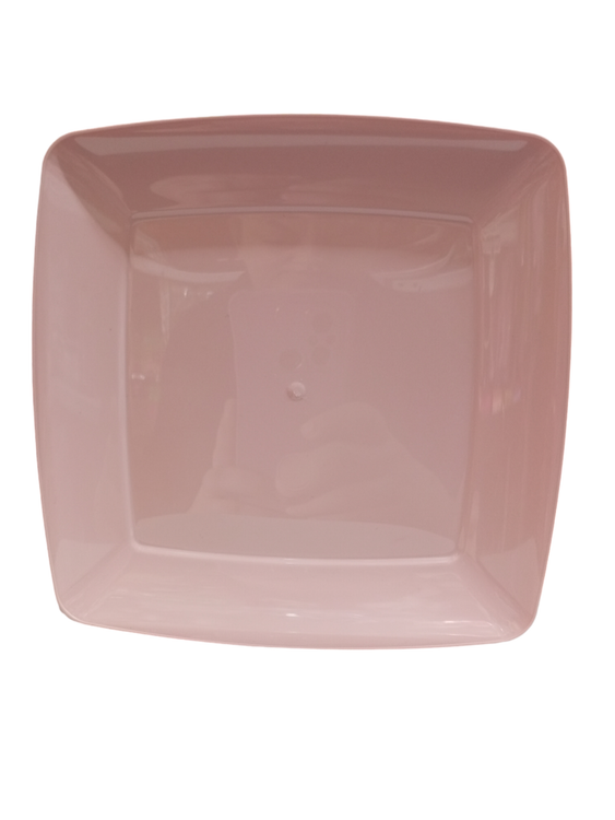 پیش دستی کیک خوری چهارگوش پاستیلی صورتی