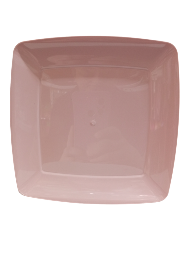 پیش دستی کیک خوری چهارگوش پاستیلی صورتی