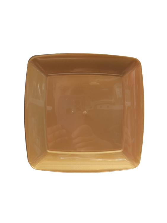 پیش دستی کیک خوری چهارگوش طلایی