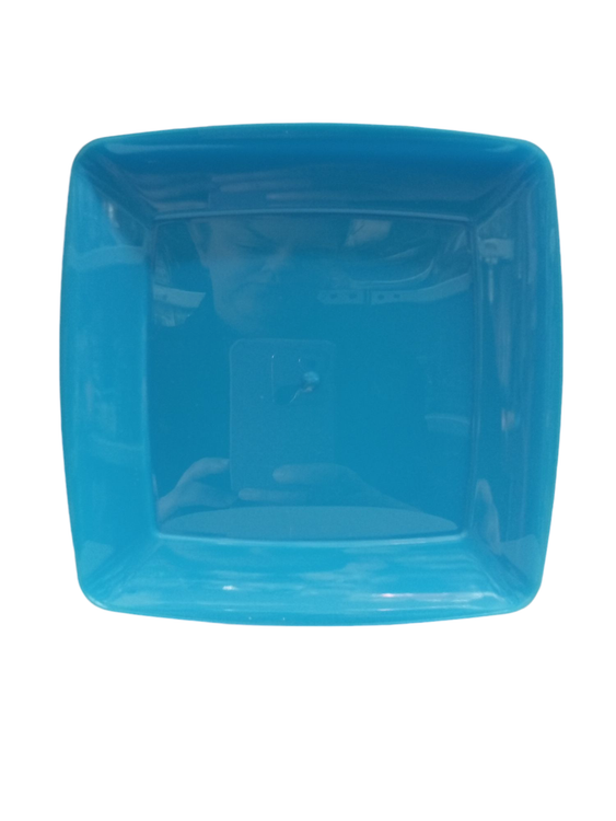 پیش دستی کیک خوری چهارگوش آبی