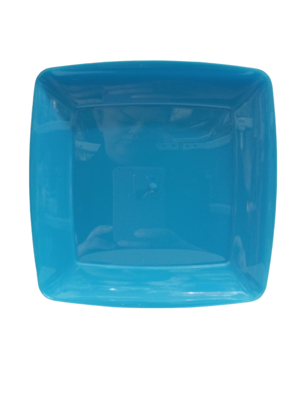 پیش دستی کیک خوری چهارگوش آبی