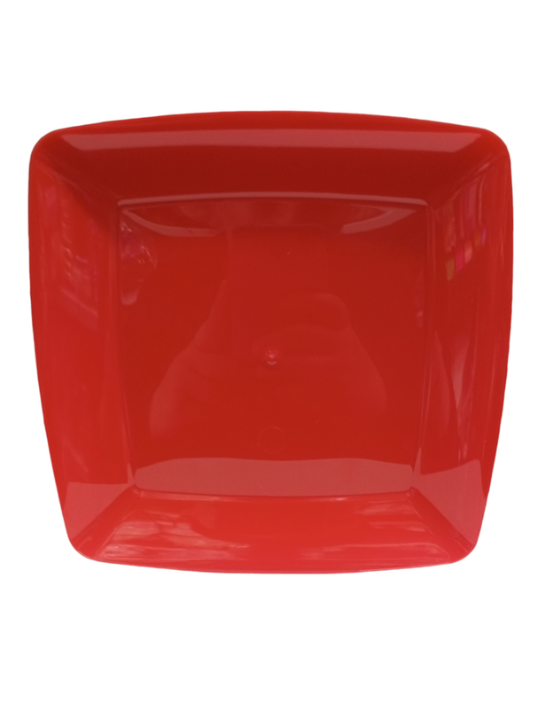 پیش دستی میوه خوری چهارگوش قرمز