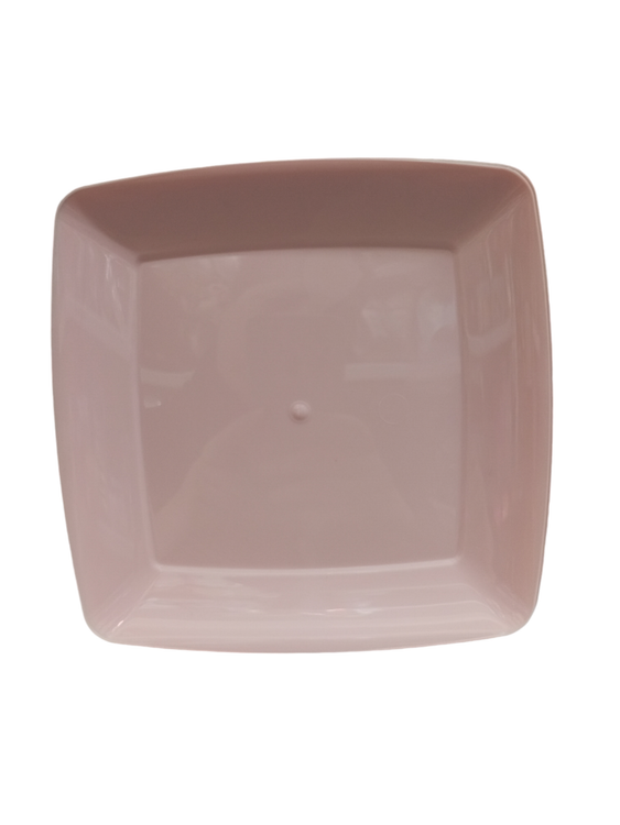 پیش دستی میوه خوری چهارگوش پاستیلی صورتی